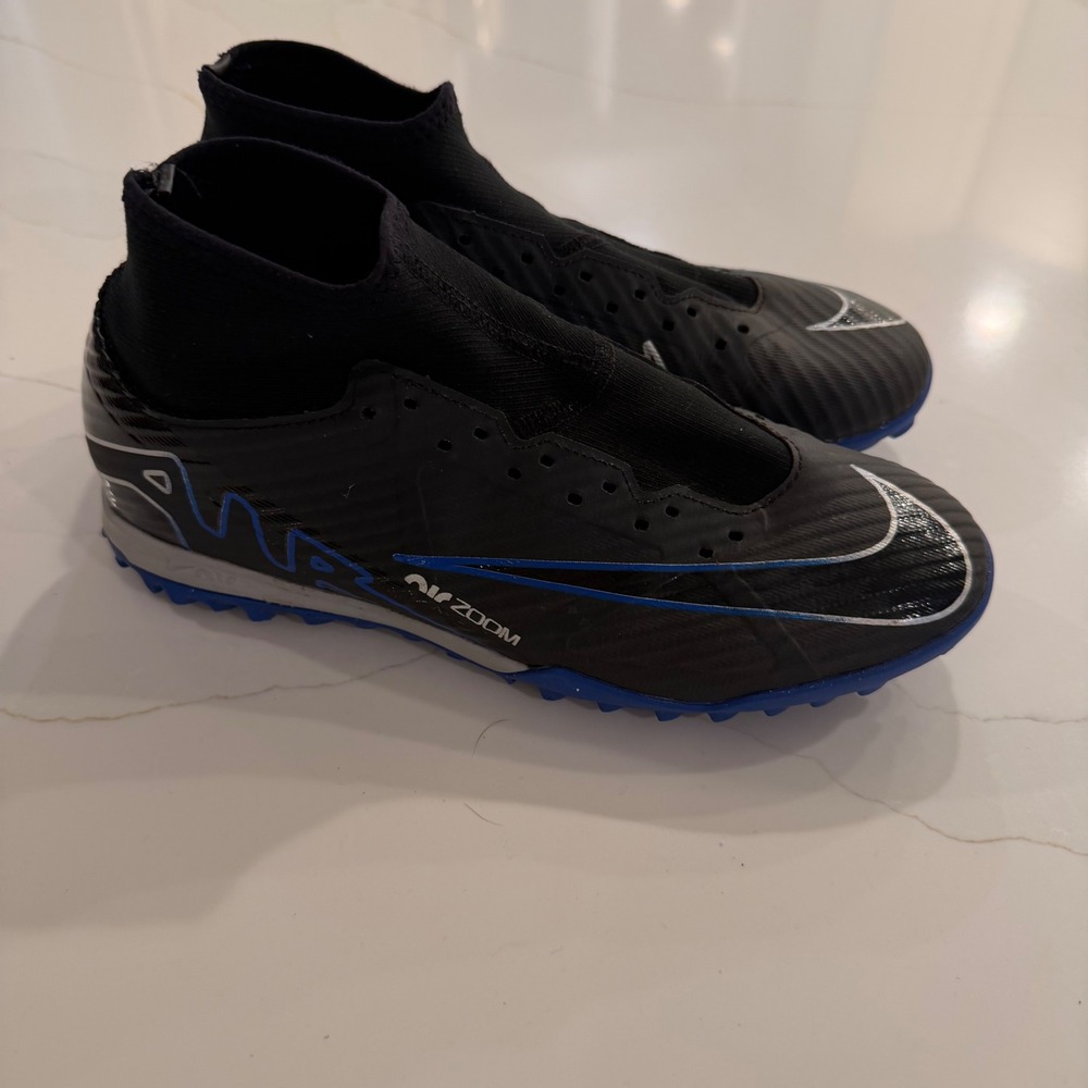 Nike Zoom Mercurial Superfly 9 Academy TF Black Blue‎ DJ5629-040 Mens 6